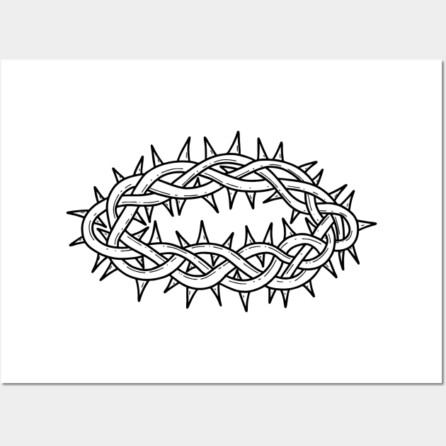 The crown of thorns is a symbol of the suffering of Jesus Christ Wall Art by Reformer